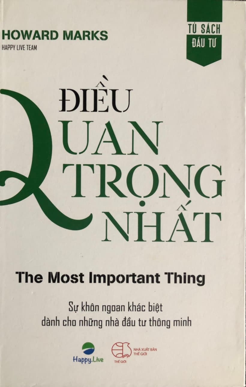 Bìa sách Điều Quan Trọng Nhất
